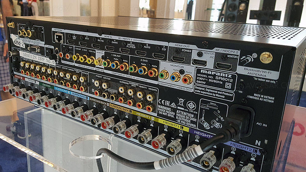 Marantz SR6012 amplificateur 9.2, Upscaling Ultra HD, multiroom Heos